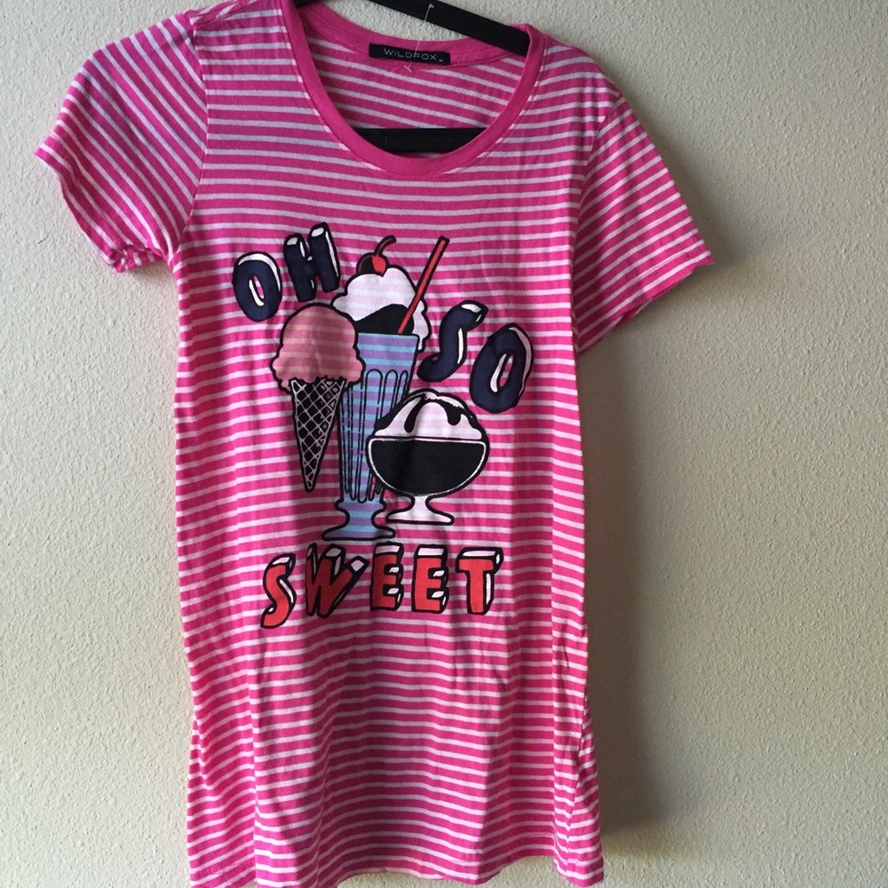 Wildfox "oh so sweet" size medium tee
