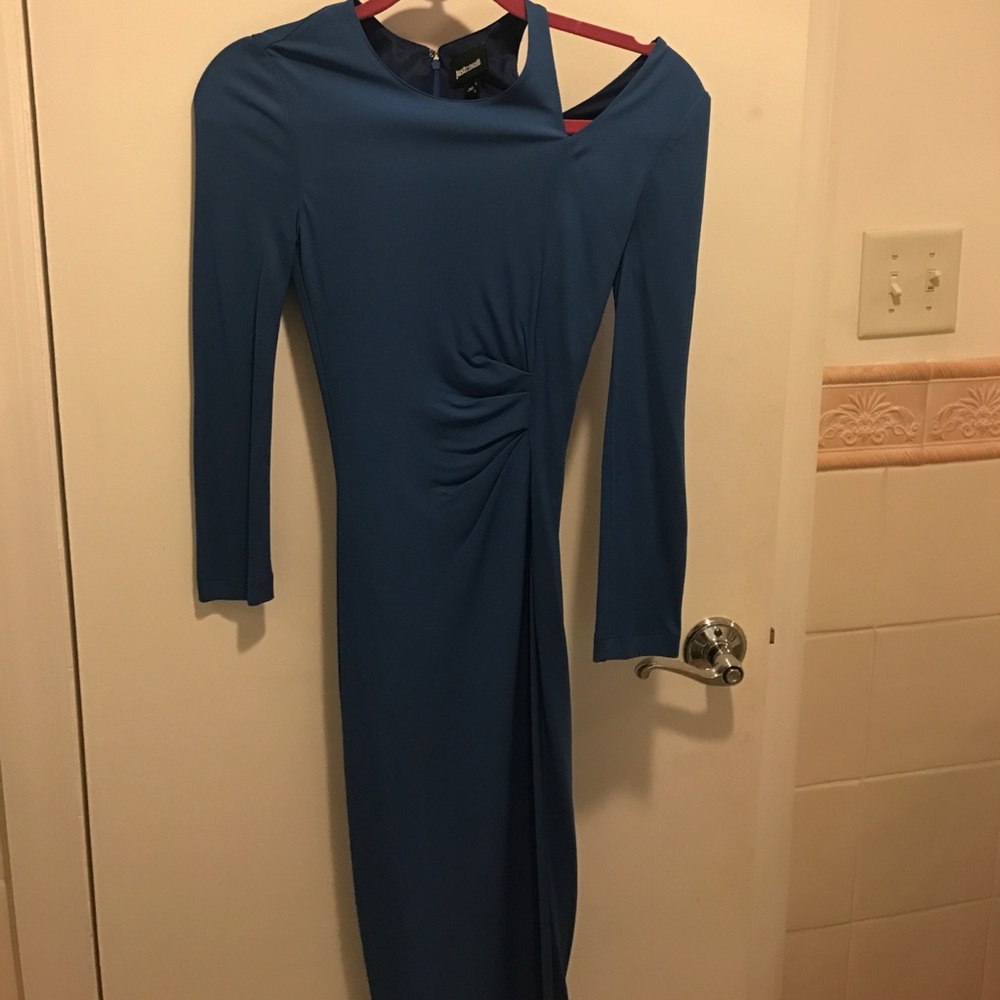 Just Cavalli blue midi dress