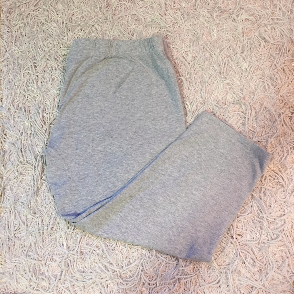 Grey Mid Calf Leggings