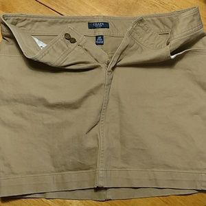 Chaps Khaki Skirt