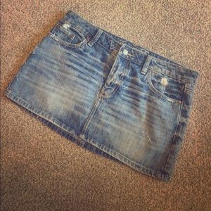 American Eagle denim mini skirt