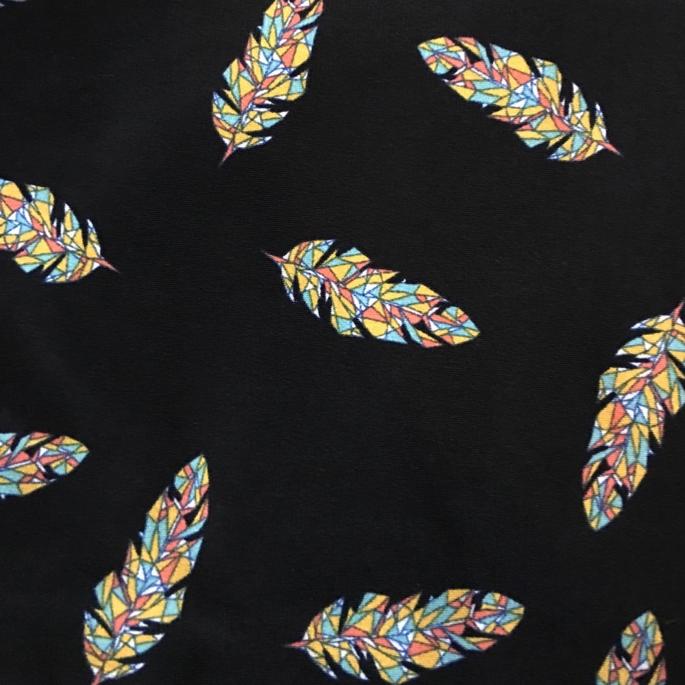 LuLaRoe Maxi Skirt Feather (Stained Glass /Prism)