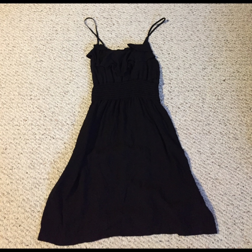 Black spaghetti strap dress