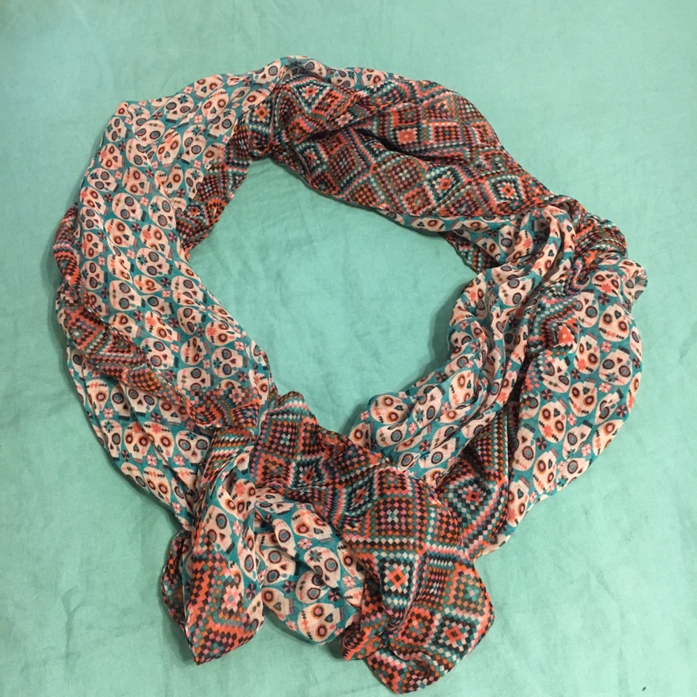 Anthropologie Springtime Infinity Scarf
