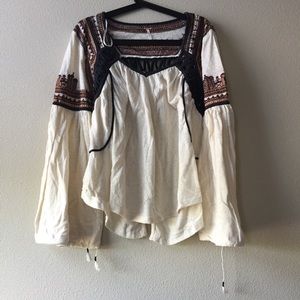 Free people snow kisses blouse size xs