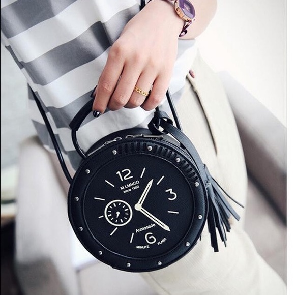 Clock Theme Purse Shoulder Bag and Tote - Picture 1 of 5