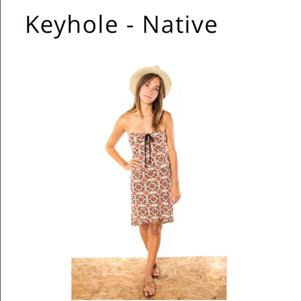 Mixie keyhole strapless sundress