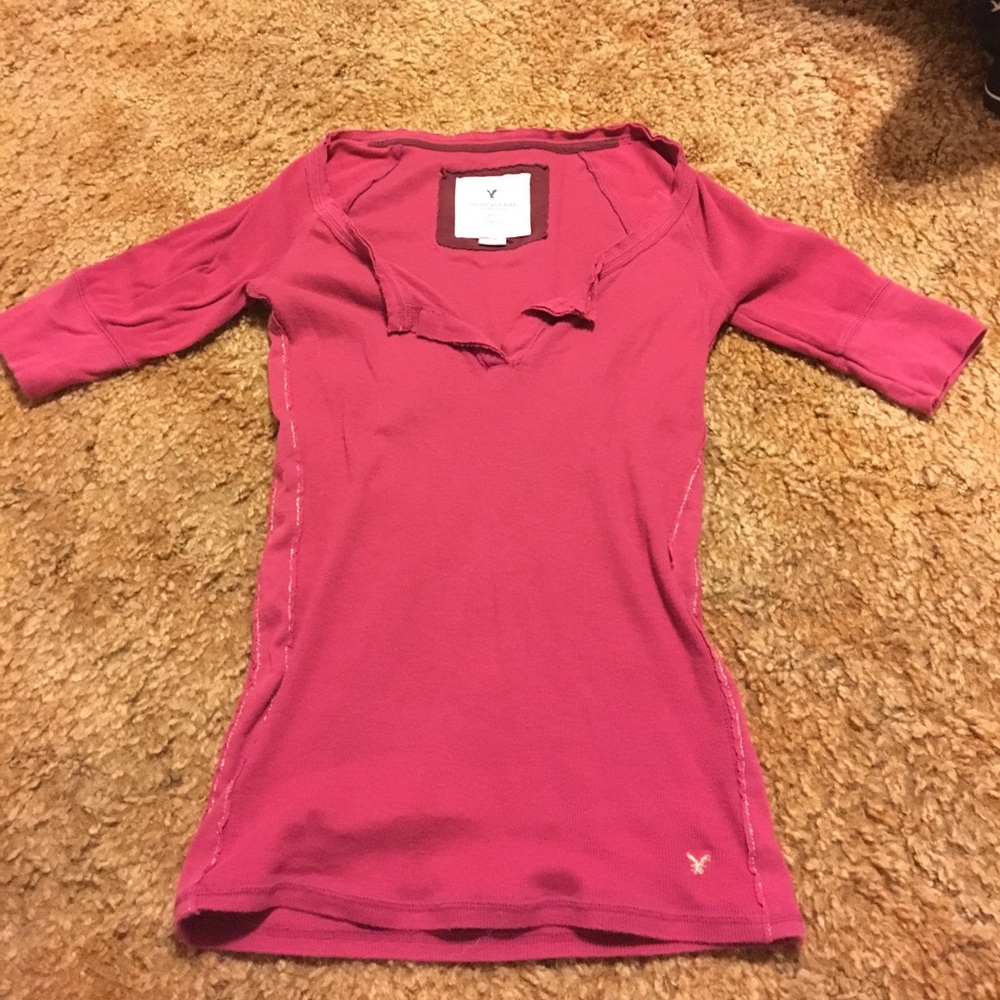 Distressed stretch top