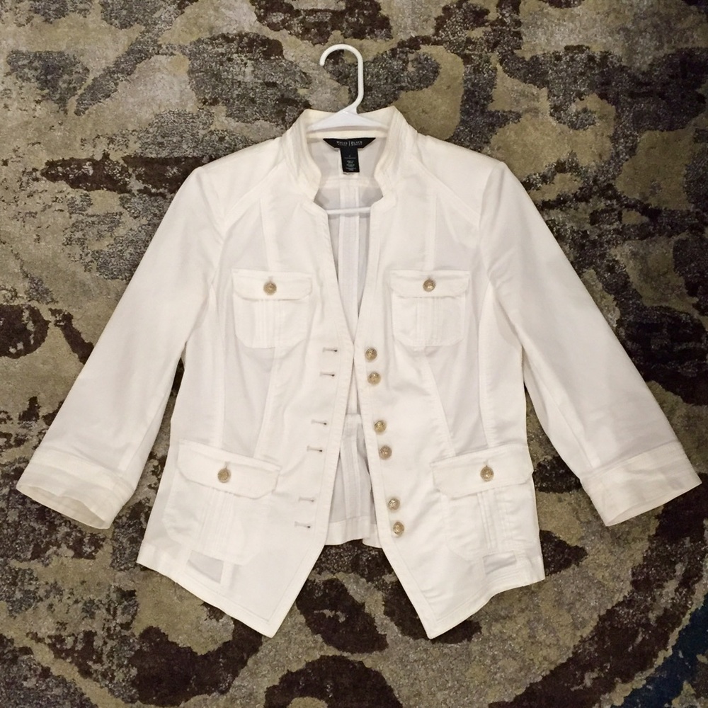 WHBM white jacket