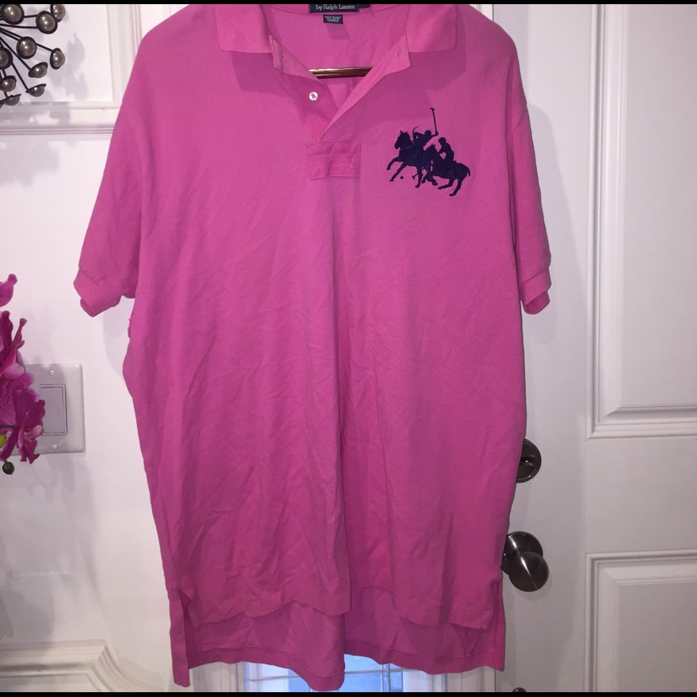 Pink Men's Polo -XL- Polo Ralph Lauren