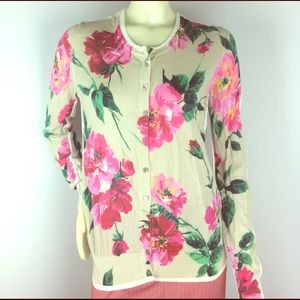 Dolce & Gabbana Tan Floral Cardigan