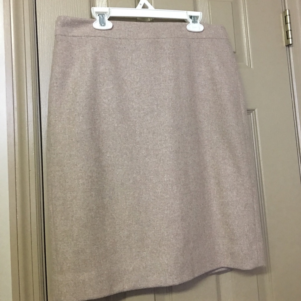 Wool pencil skirt