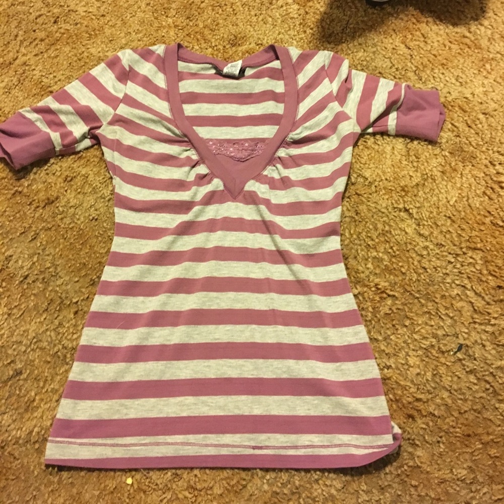 Striped stretch top