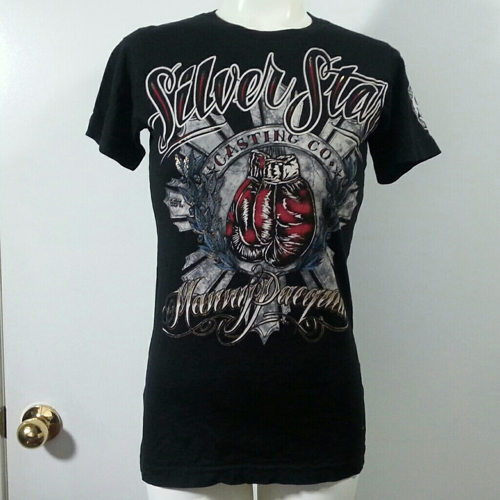 Women's Silver Star Manny Pacquiao shirt M