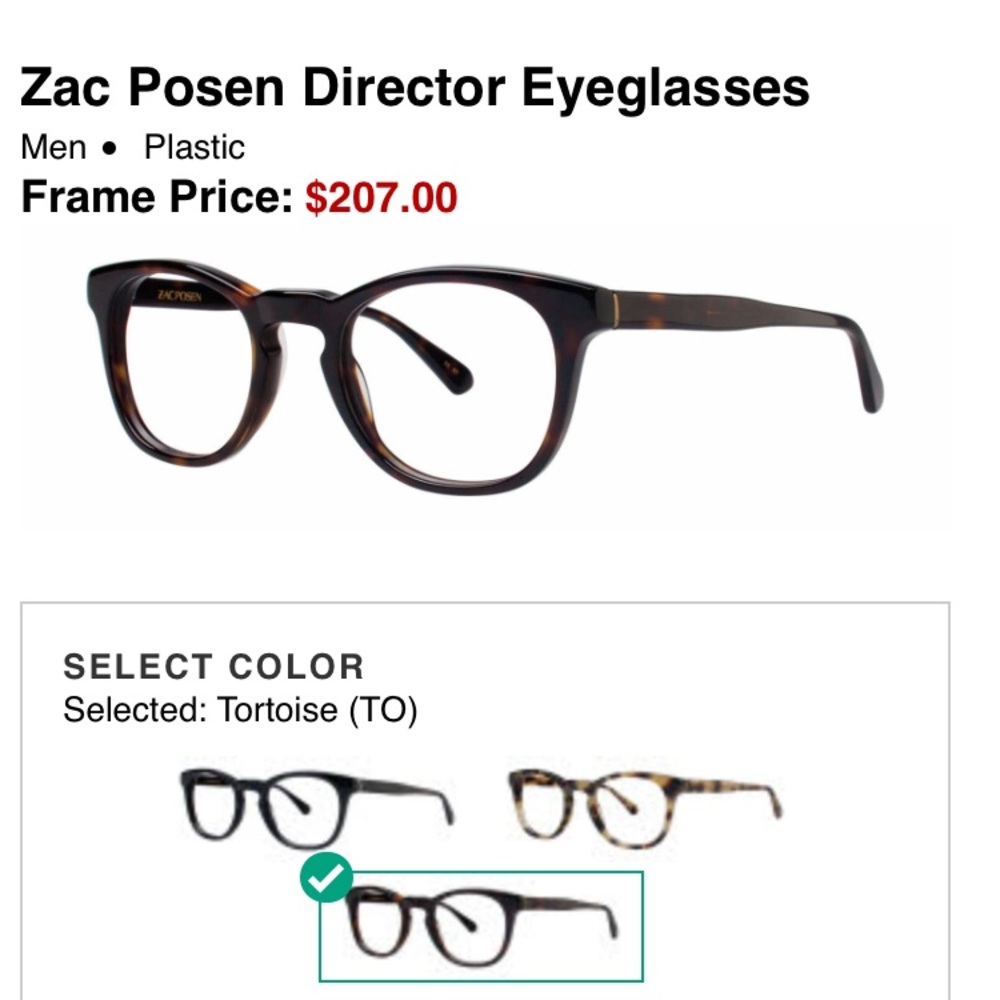 Zac Posen glasses