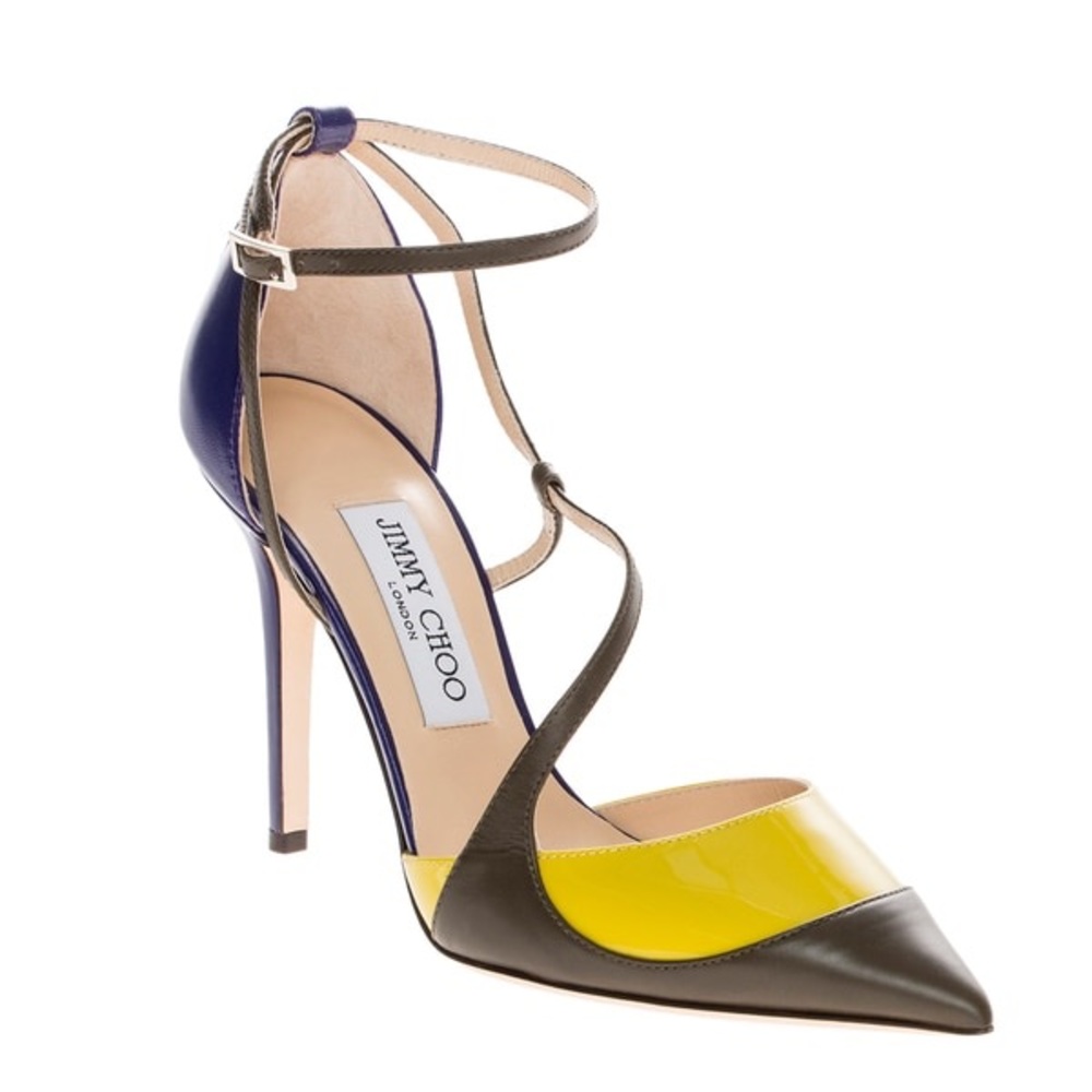 Jimmy Choo MUTYA CPK GREEN/YELLOW/VIOLET 37.5