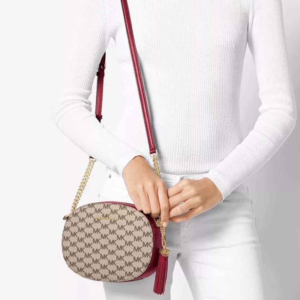 Michael kors signature Ginny cherry with wallet