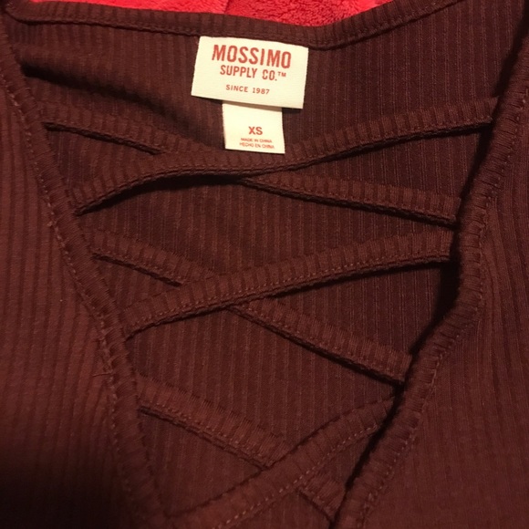 Long sleeve burgundy shirt - Picture 3 of 3