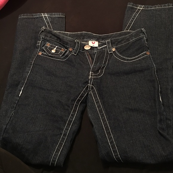 dark blue true religion bootcut jeans - Picture 2 of 5