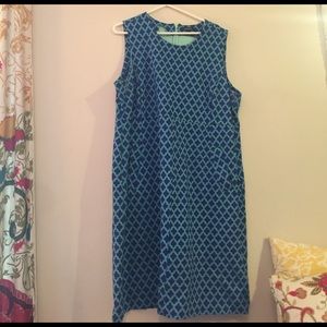 Lands End Sleeveless A Line Dress