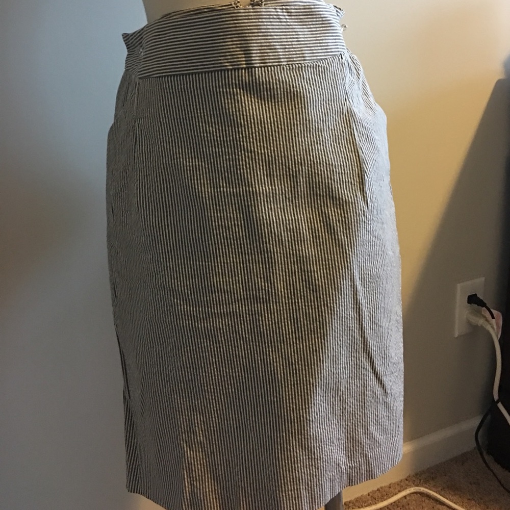 Pinstriped skirt
