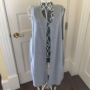 Anthropologie Grey Swing Sweater Vest