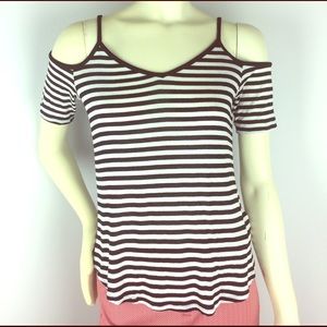 Splendid Off-Shoulder Striped Top