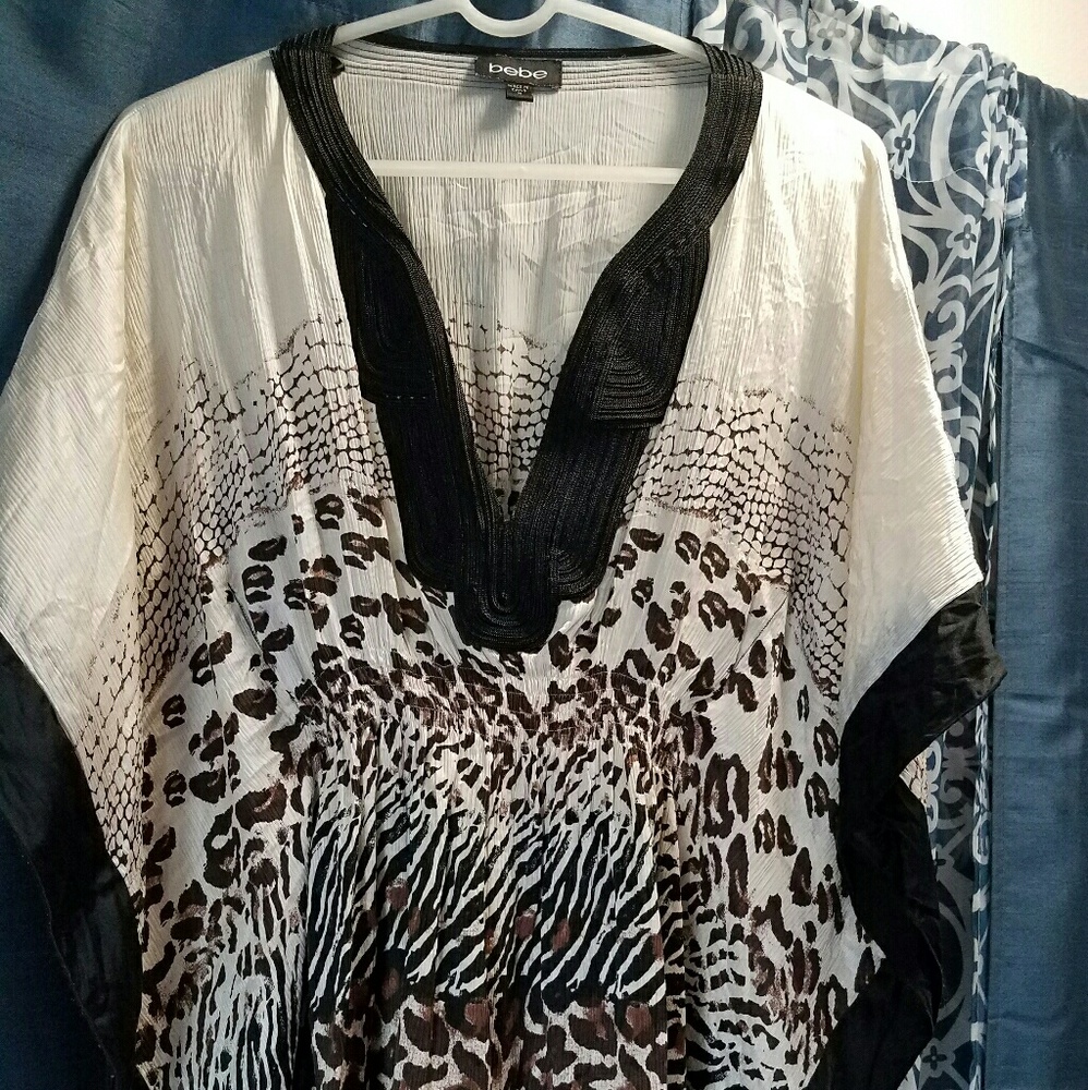 Bebe animal print cover up mini dress!