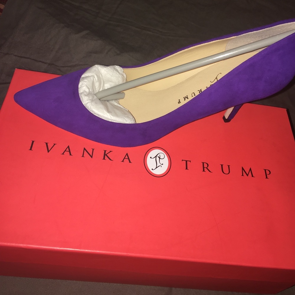 Purple Ivanka Trump Pumps