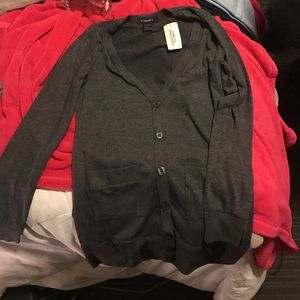 Forever 21 charcoal grey cardigan