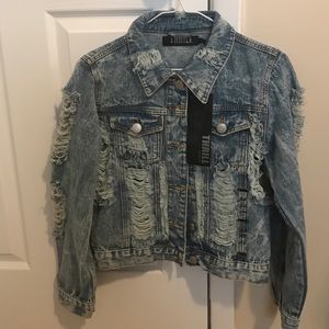 Distressed Denim Jacket