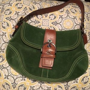 Coach suede bag