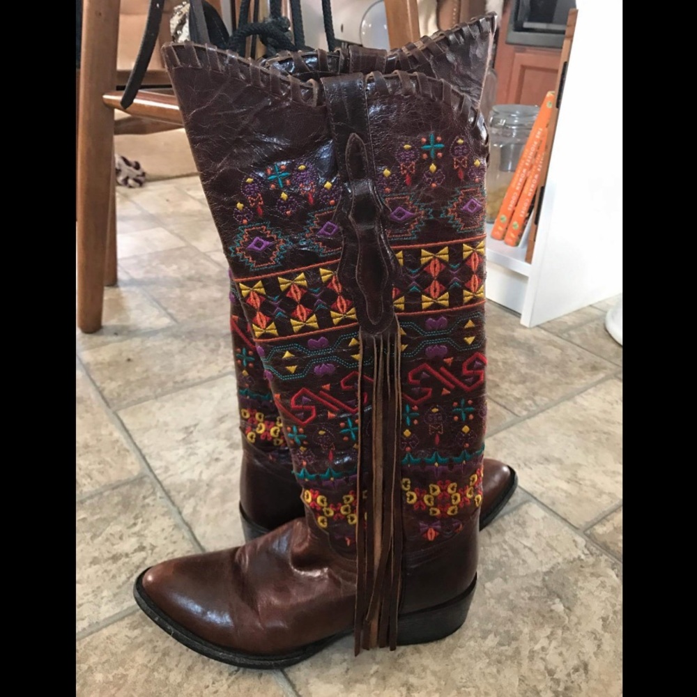Johnny Ringo Embroidered Boots