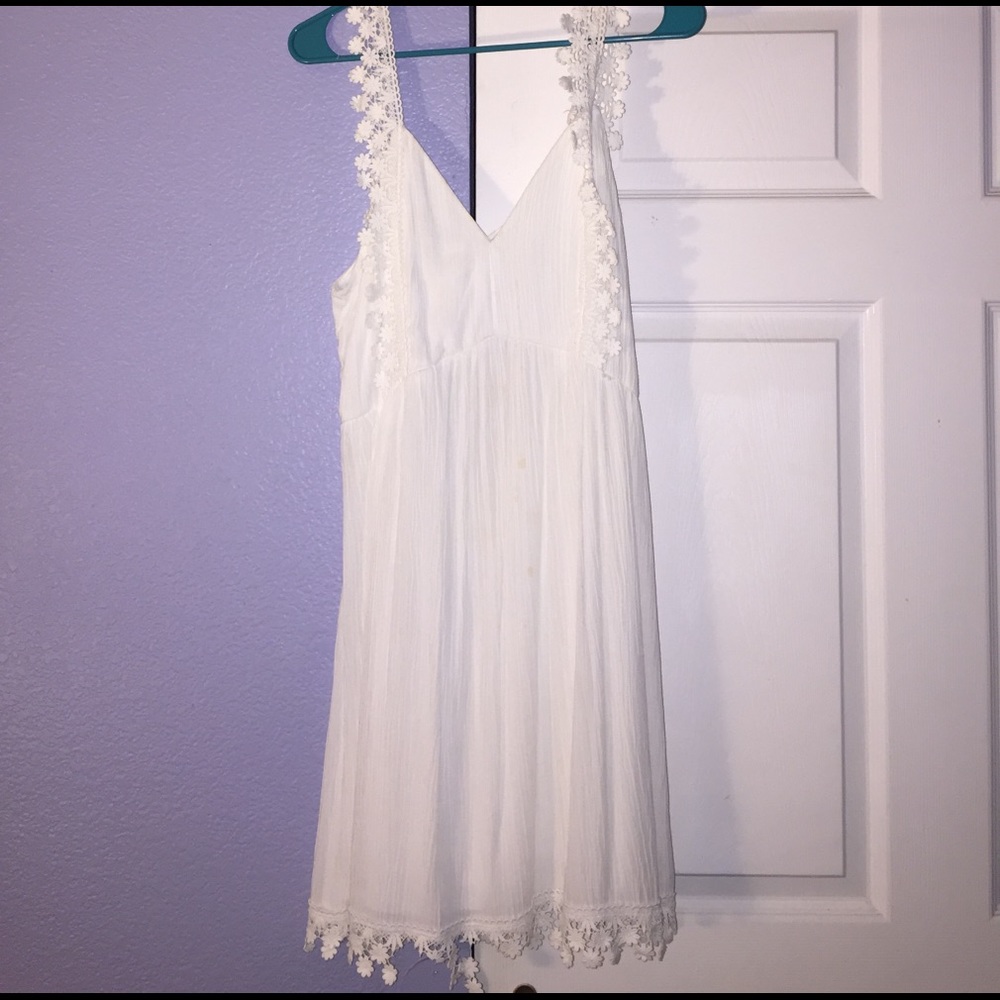 White mini dress