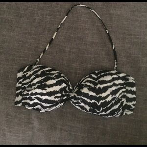 Cute zebra print bandeau top!