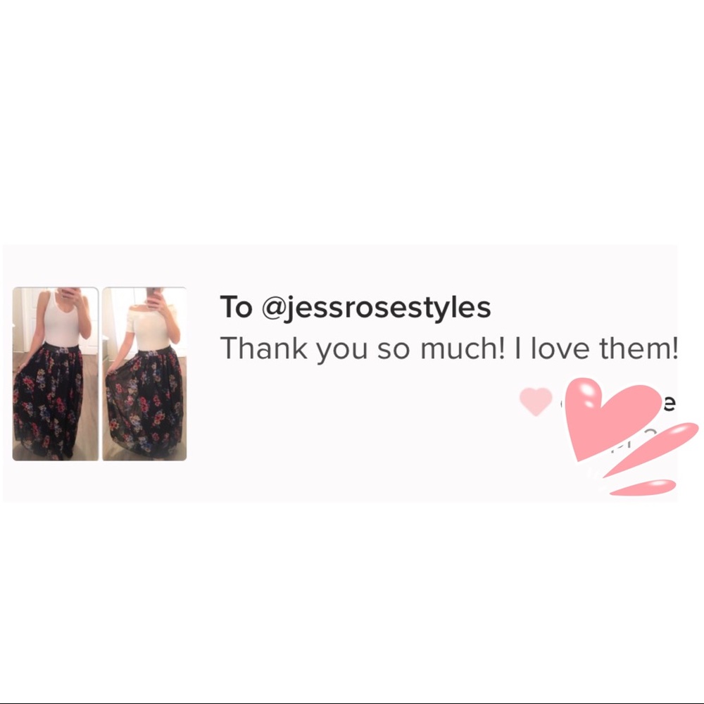 Black floral maxi skirt with slip - Picture 6 of 6
