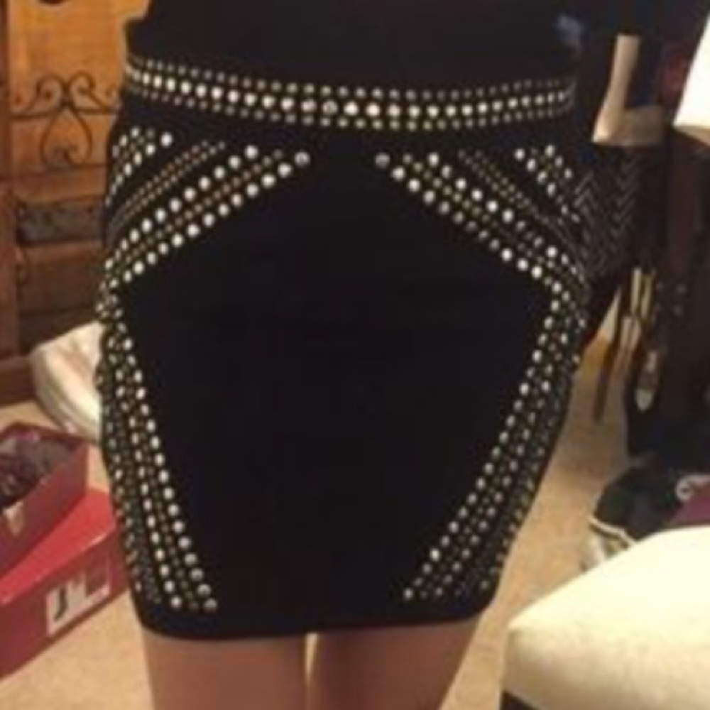 Forever 21 studded mini skirt