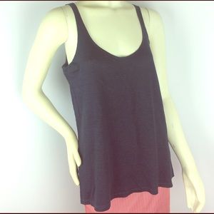 Etoile Isabel Marant Navy Blue Linen Tank Top