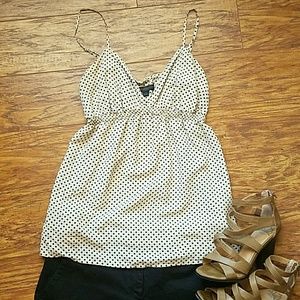 Express polka dot tank top