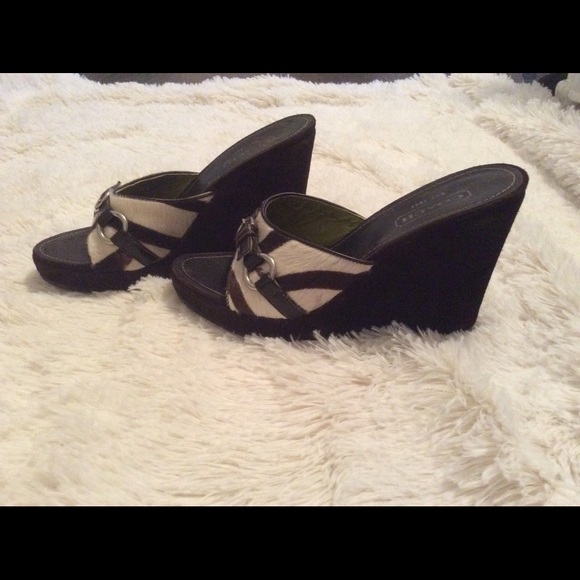 Coach zebra print wedges - Picture 6 of 7