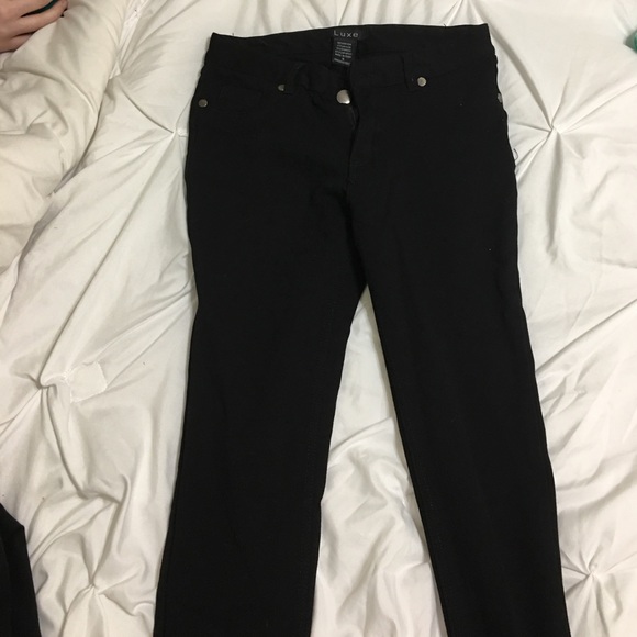 Black Luxe Jeggings - Picture 1 of 3