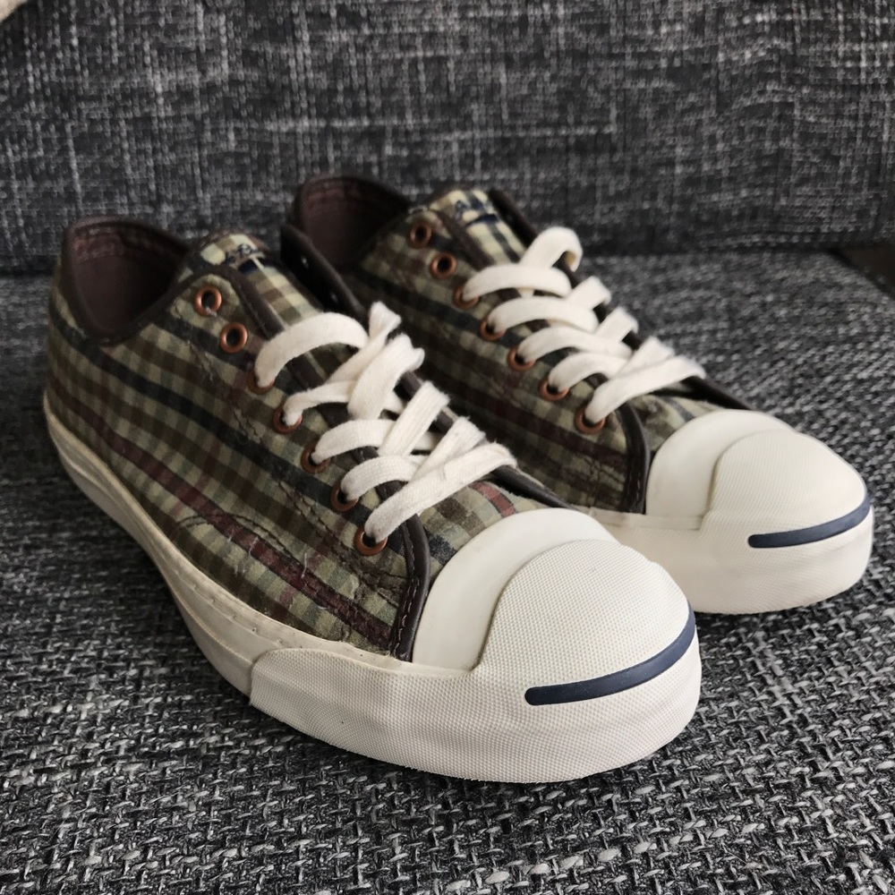 Converse Jack Purcell Men's 10.5 plaid