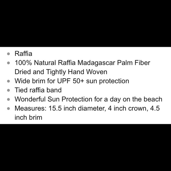 Madagascar Palm Sun Hat - Picture 3 of 4