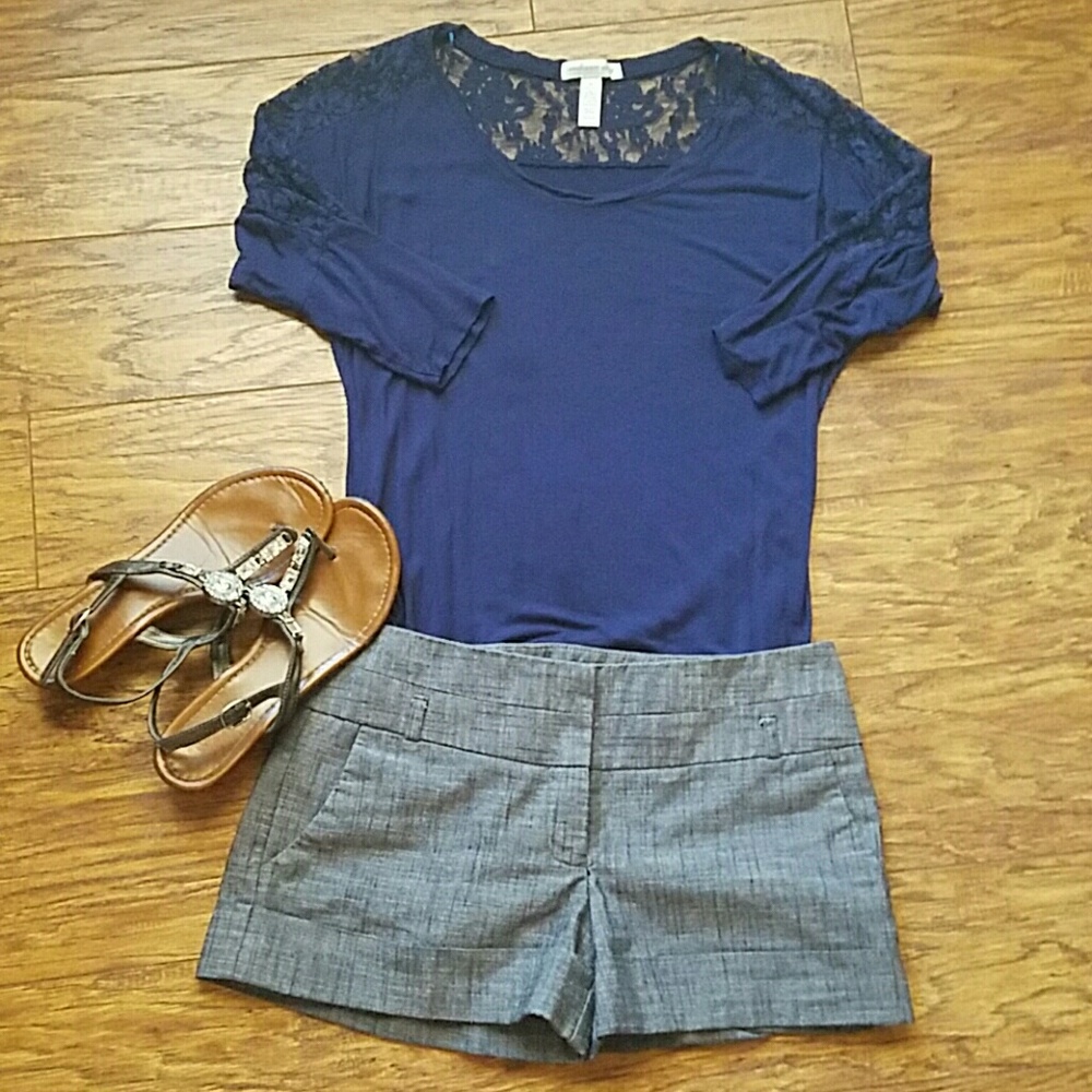 Grey dress shorts