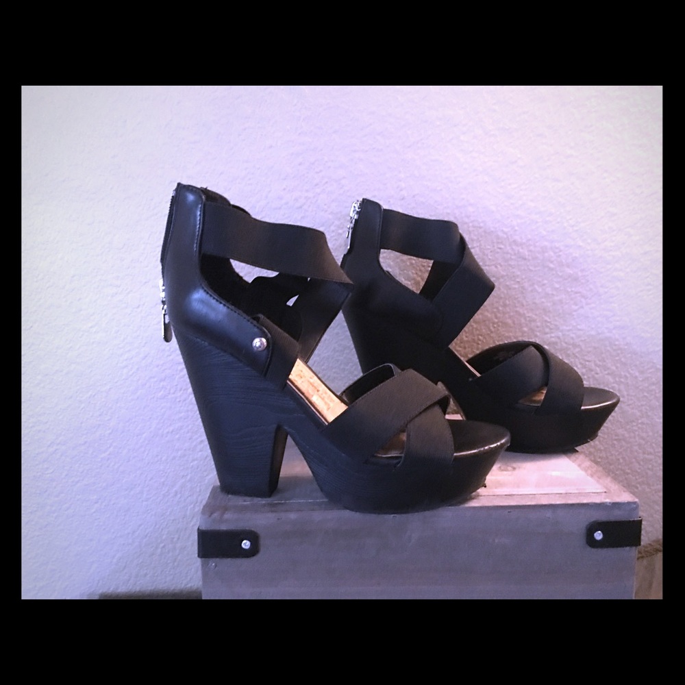 G by Guess Black Sandals