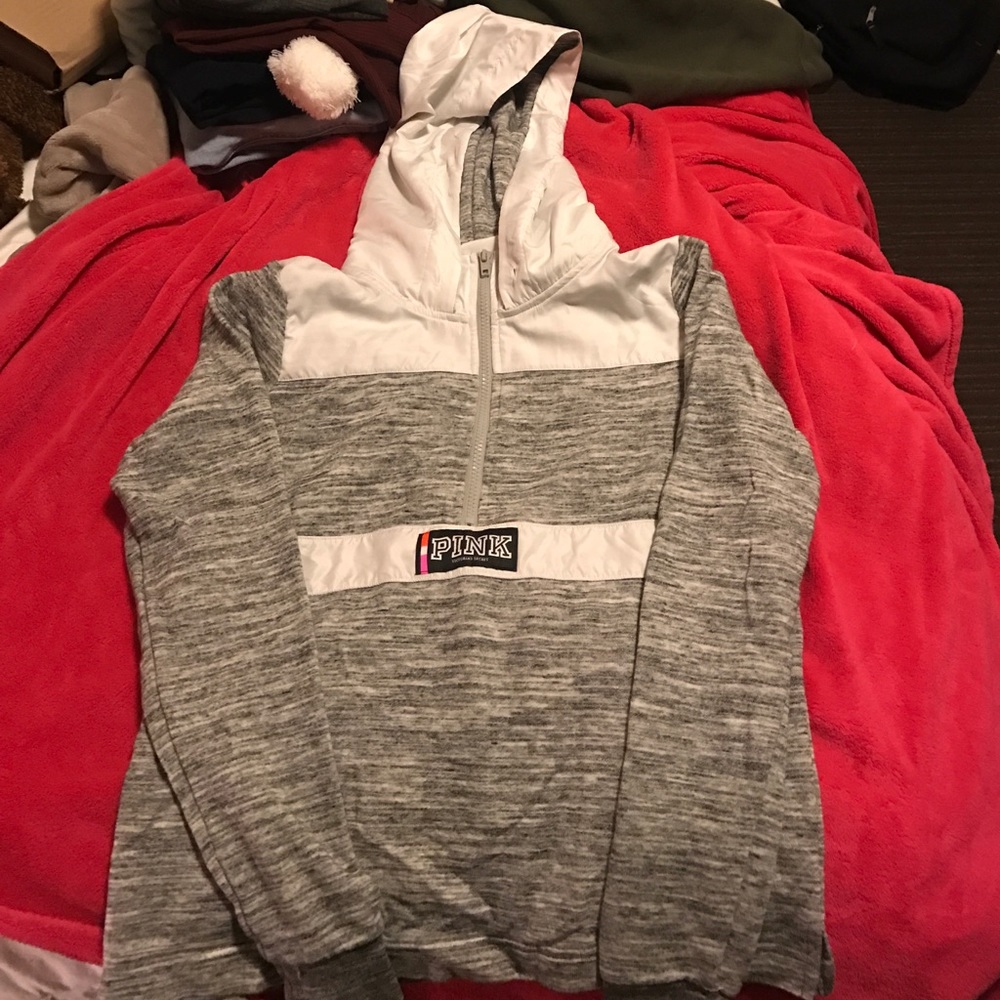 PINK quarter zip hoodie