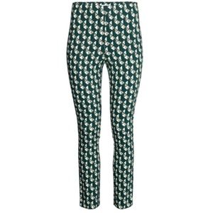 NWT H&M Printed Twill Pants w/ Side Zipper - Green