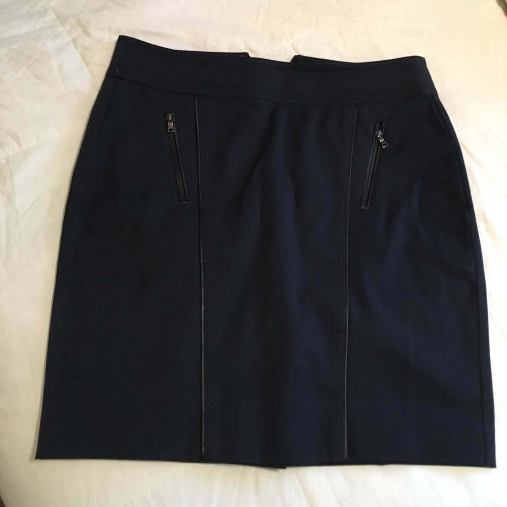Ann Taylor navy pencil skirt