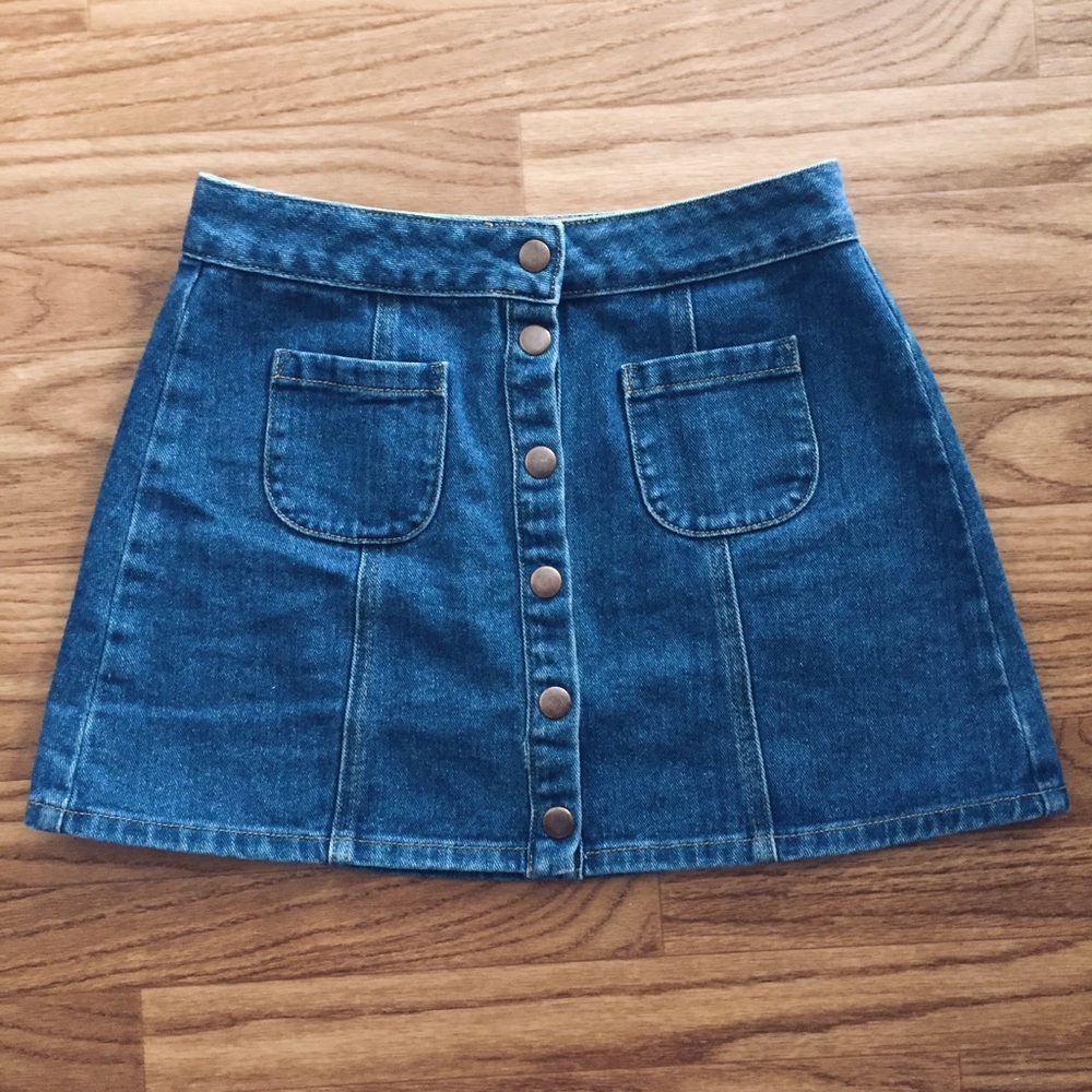 Brandy Melville Denim Jean Skirt w/ Pockets