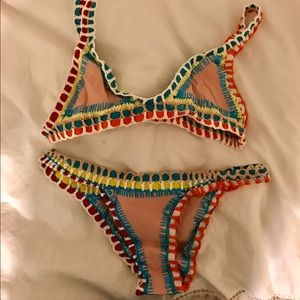 Kiini bikini set. Small. Light pink